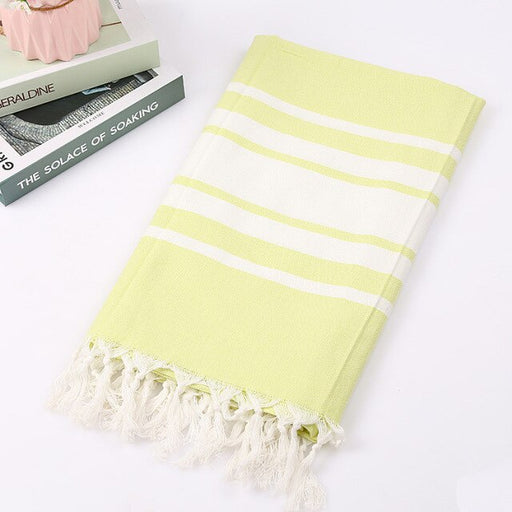 Turkish Bath Towels Cotton Fabric Tassel Big Beach Towel