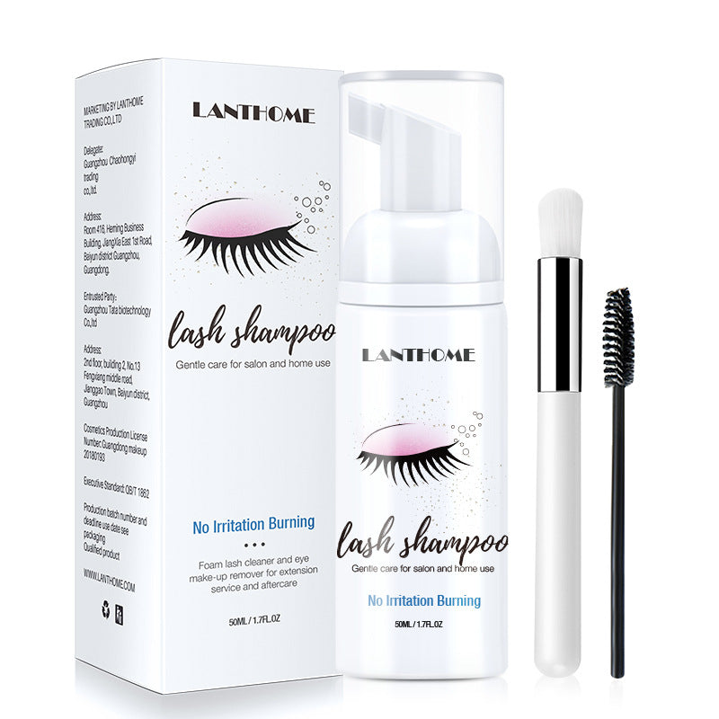 Lian Biquan Eyelash Shampoo Cleansing Eyelash Makeup Remover Mousse Lash Eyelash Shampoo