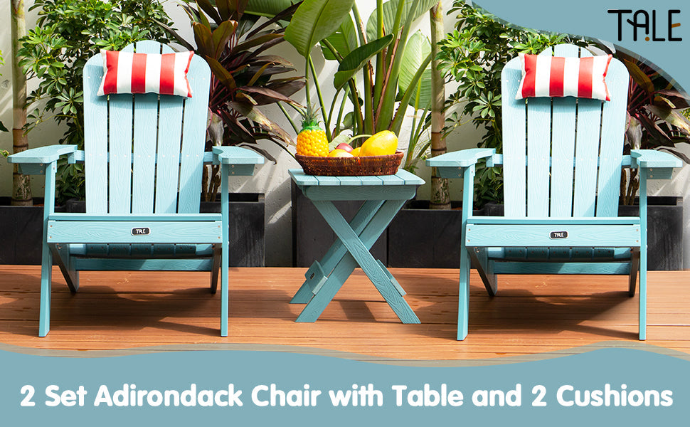 TALE Adirondack Chair Backyard Furniture Painted Seat Pillow,Banned From Selling On Amazon