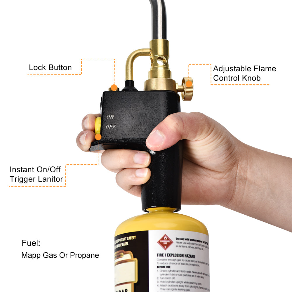 Yellow Bottle Welding Gas Manpu Small