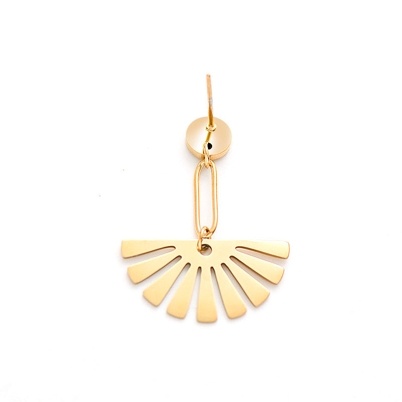 Fan-shaped Female Earrings Popular In Europe And America, Exquisite Earrings Trend