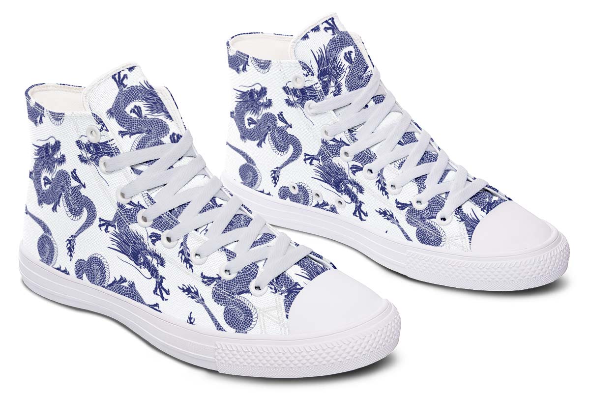 Printed Couple High-top Canvas Shoes