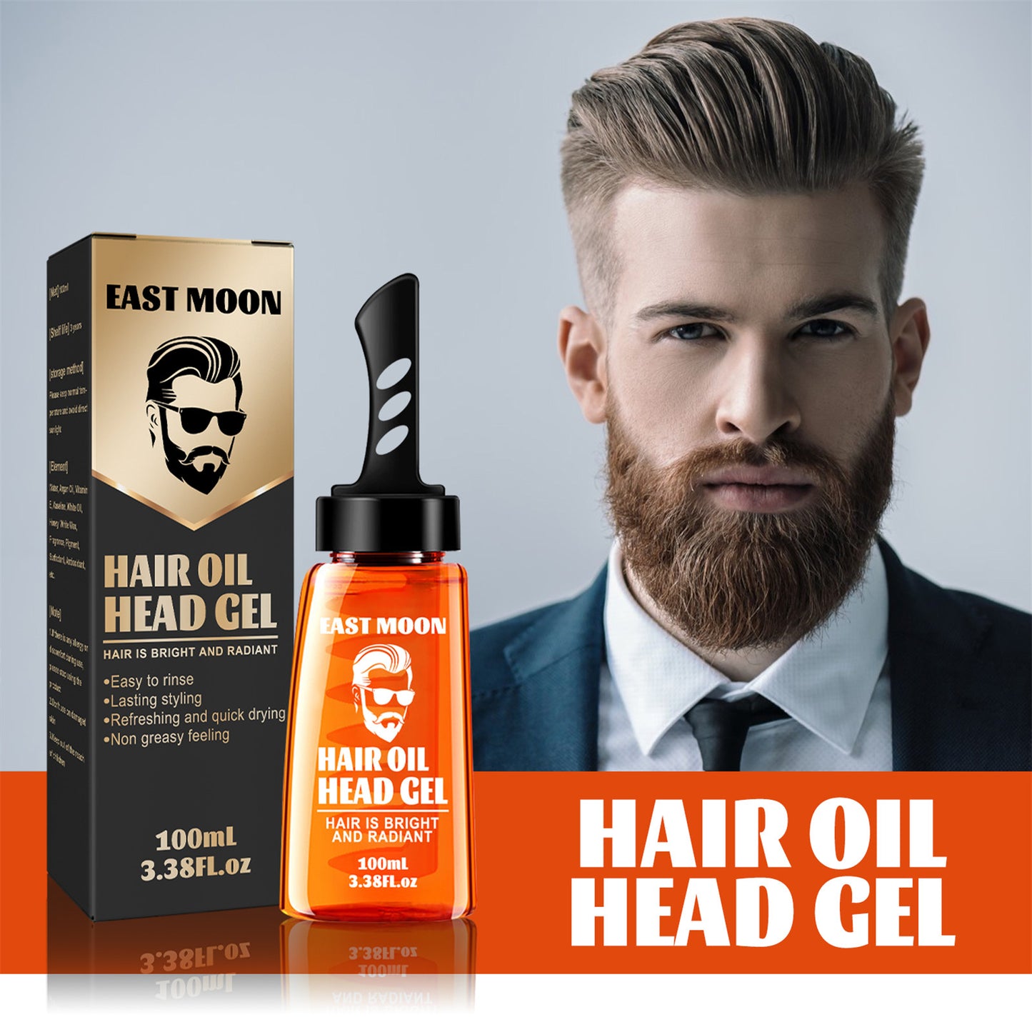 Men's Hair Wax Moisturizing Long-lasting Comb And Styling