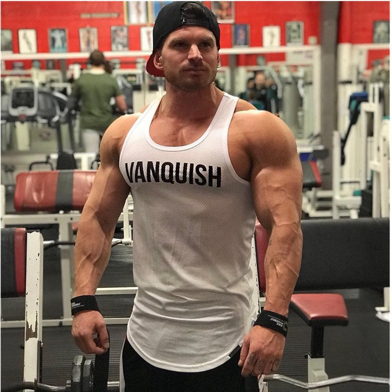 Summer Fitness Men Tank Top Mens Bodybuilding Stringers Tank Tops Singlet Brand Clothing men Sleeveless Shirt