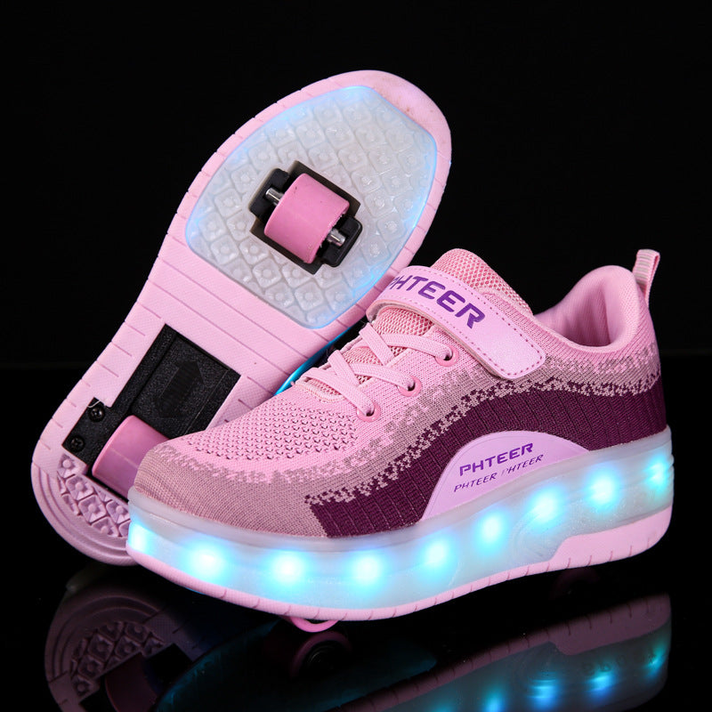 Children's Lighted Smooth-wheeled Heelys