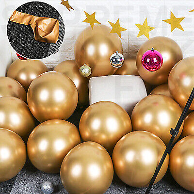 50pcs 12 Inch Metallic Balloons Metal Chrome Shiny Latex Happy Birthday Wedding Party Random Color