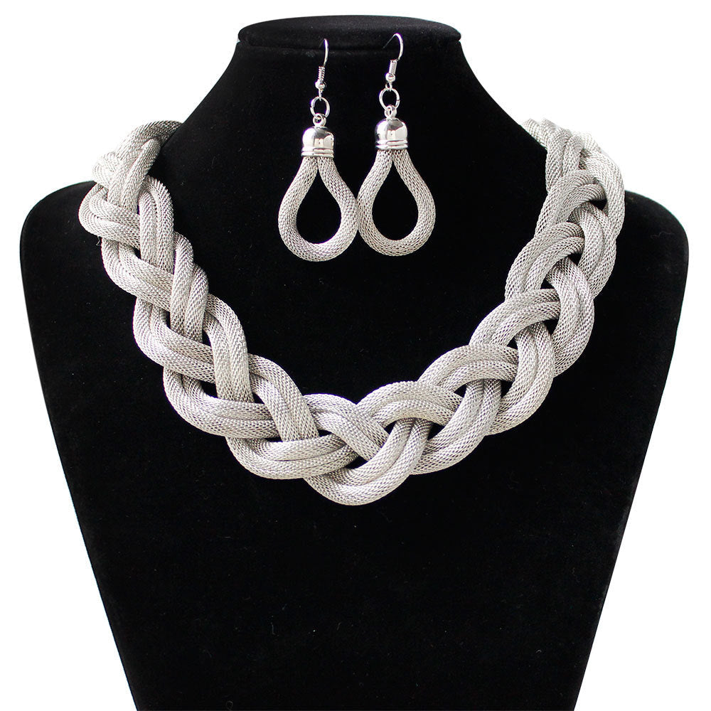 Hand-woven rope necklace chain