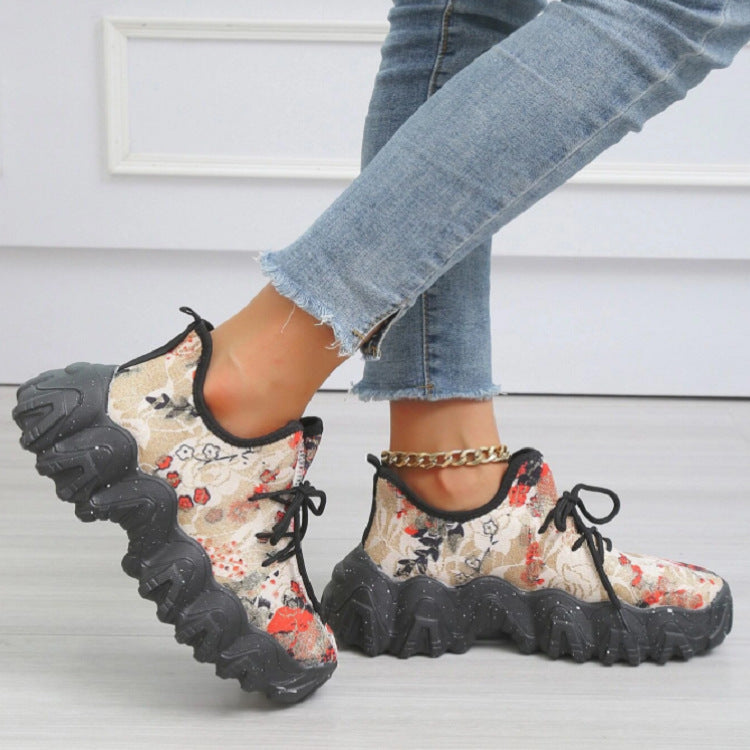 Women's Fashion Trend Printed Casual Sneakers