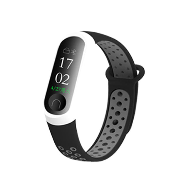 Newest Millet Silica Bracelet 3 4 Wristband Smart Sports Bracelet Replacement For Xiaomi Mi band 3 4 Wristband Fitness Watch