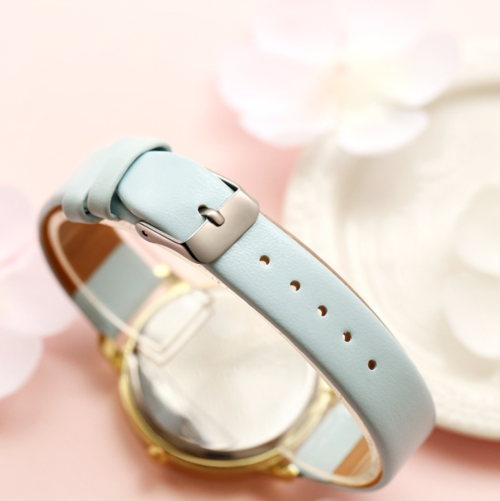 High Quality Fashion Leather Strap Rose Gold Women