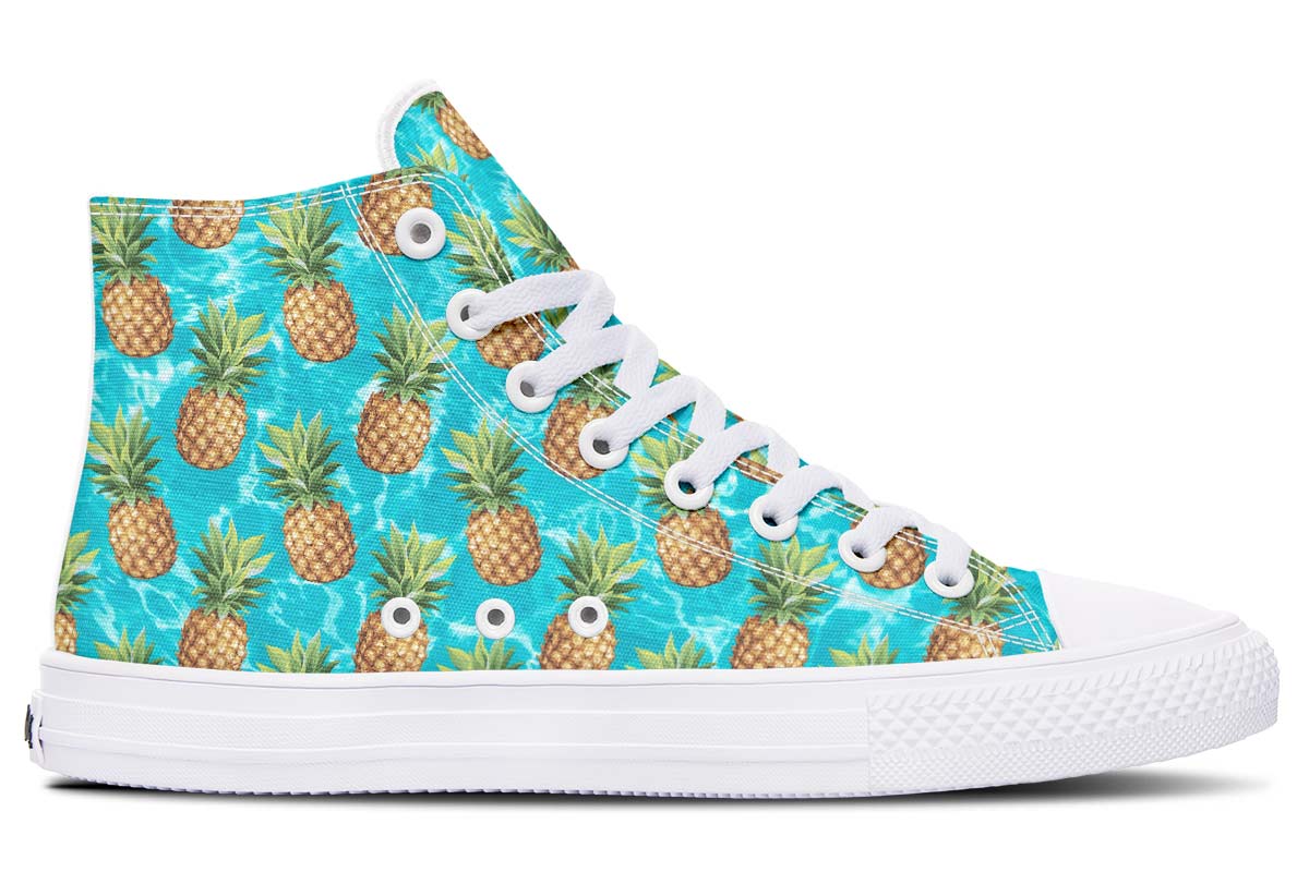 Printed Couple High-top Canvas Shoes