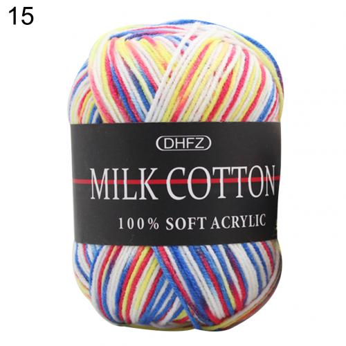 3-ply dyed milk cotton wool