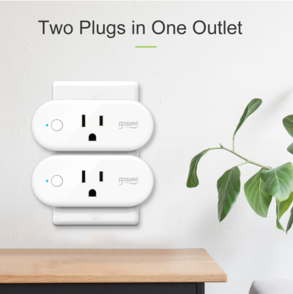 2Pack Mini Smart Plug Home WiFi Outlet Socket Work With Alexa Google Home