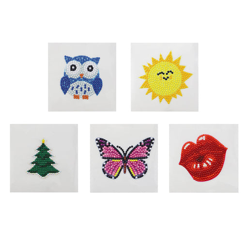 5D DIY Diamond Painting Stickers Kits For Kid Christmas Picture Stickers Kits Crafts Set Mobile Phone Cup Diamond Sticker