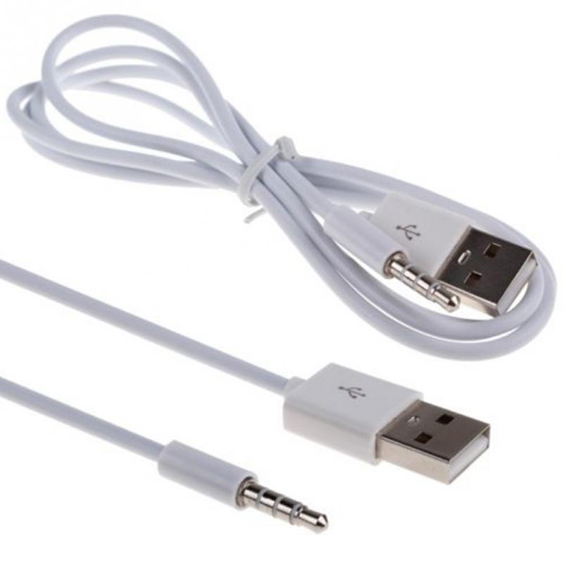 Silver Plating Car Phone Audio Cable USB To 3.5MM