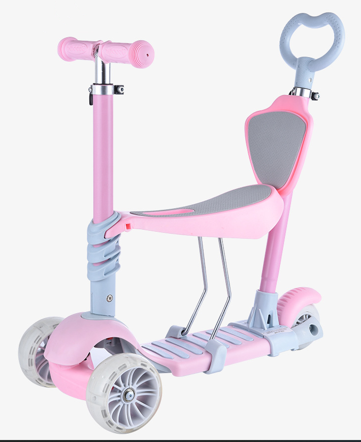 Children Can Sit And Paddle A Five-in-one Pedal Scooter