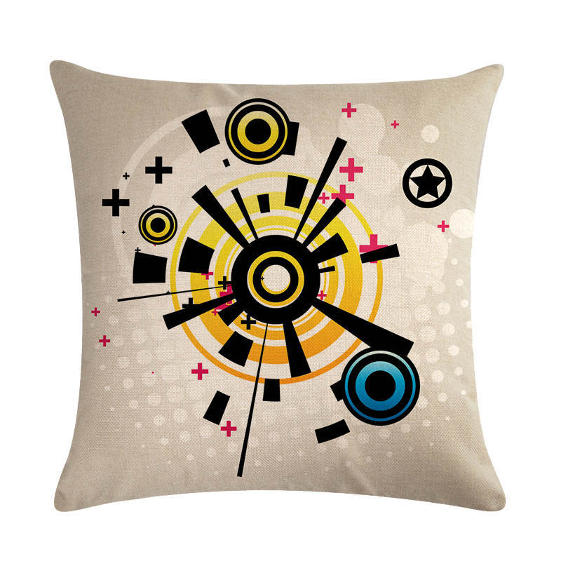 Abstract Guitar Series Linen Pillowcase Cushion Cover