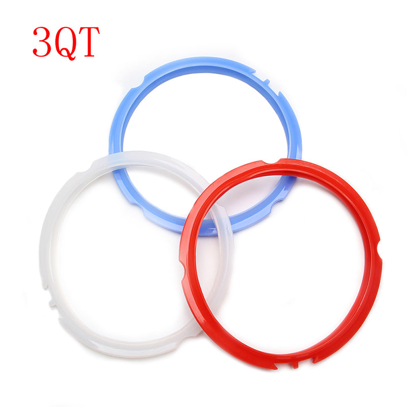 3pcs New Silicone Seal Rings Gasket For Instant Pot Blue Red White IPDUO60 IPLUX60 IPDUO50 IPLUX50 Smart60