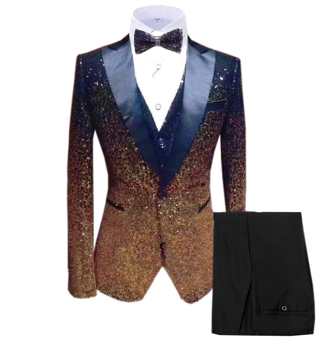 Three-piece Stage Suit For Men