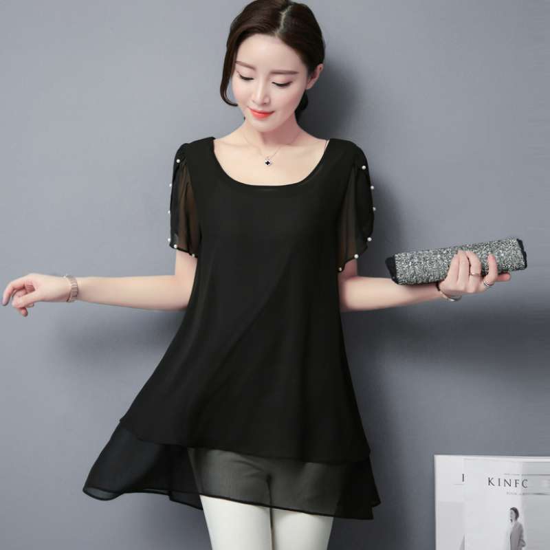 Baggy Summer Bellies Clothes Chiffon Tops