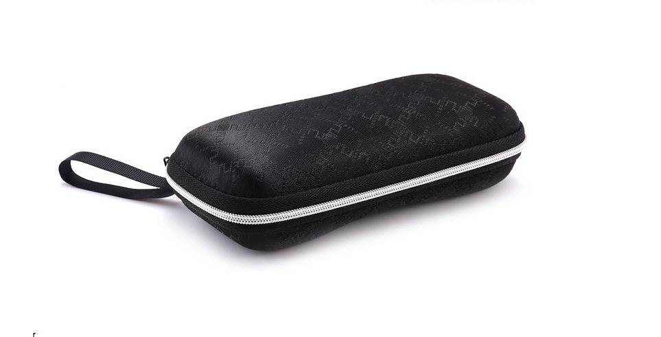 Black Eyewear Cases Sunglasses Case For Women Glasses Box With Lanyard Zipper Glasses Case Hard For Men Glasses Cloth Bag