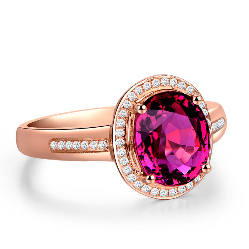 Red Crystal Ruby Gemstones Diamonds Rings