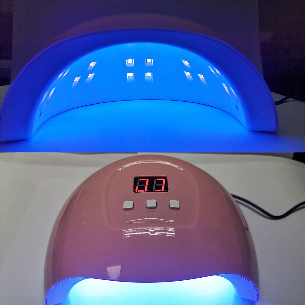 LED UV Nail Polish Dryer Lamp Smart Sensing Gel Nails Manicure Machine Light 54W