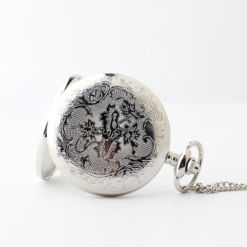 Starry sky Roman scale quartz pendant pocket watch