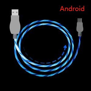 1M led charging cable