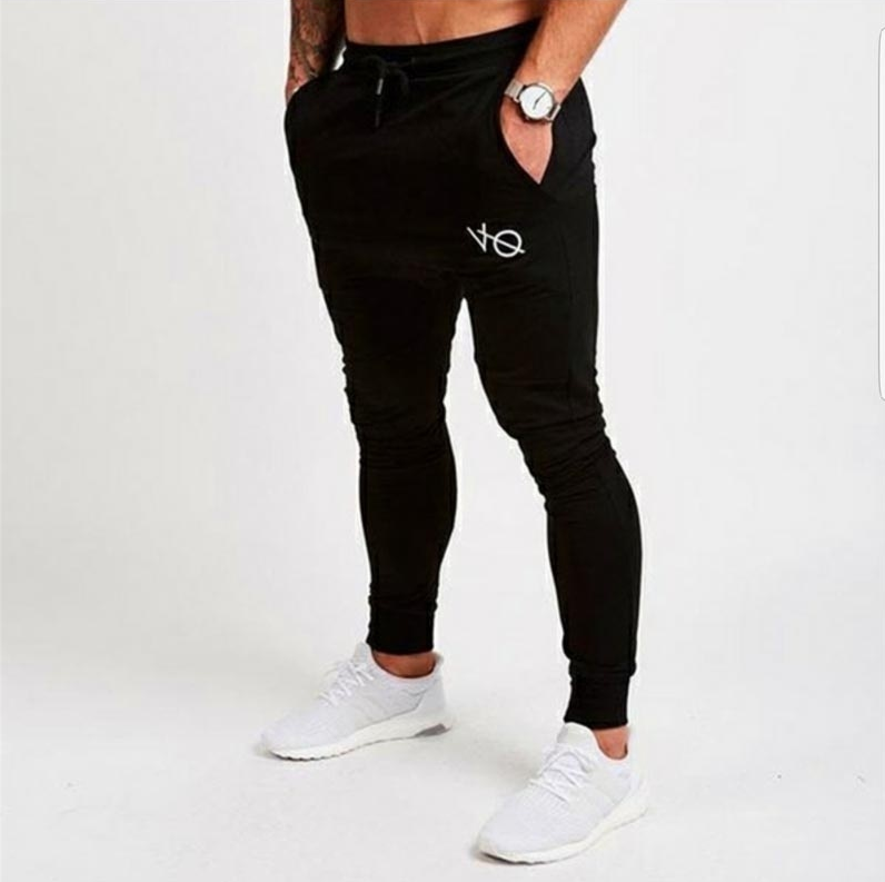 Spring and autumn men's fashion casual slim sports pants men's printed trousers