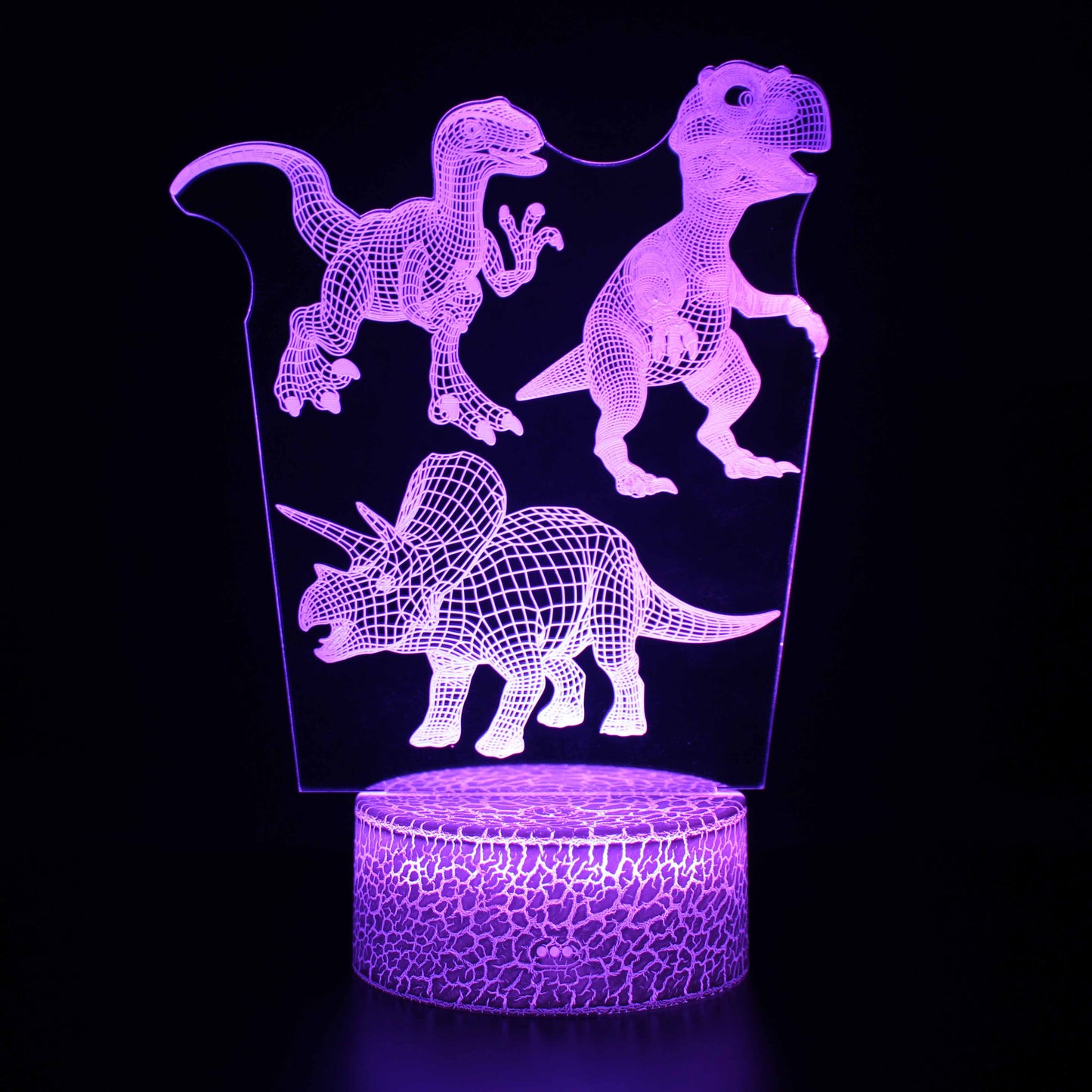 Dinosaur Series 3D Table Lamp LED Colorful Touch Remote Control Gift Nightlight