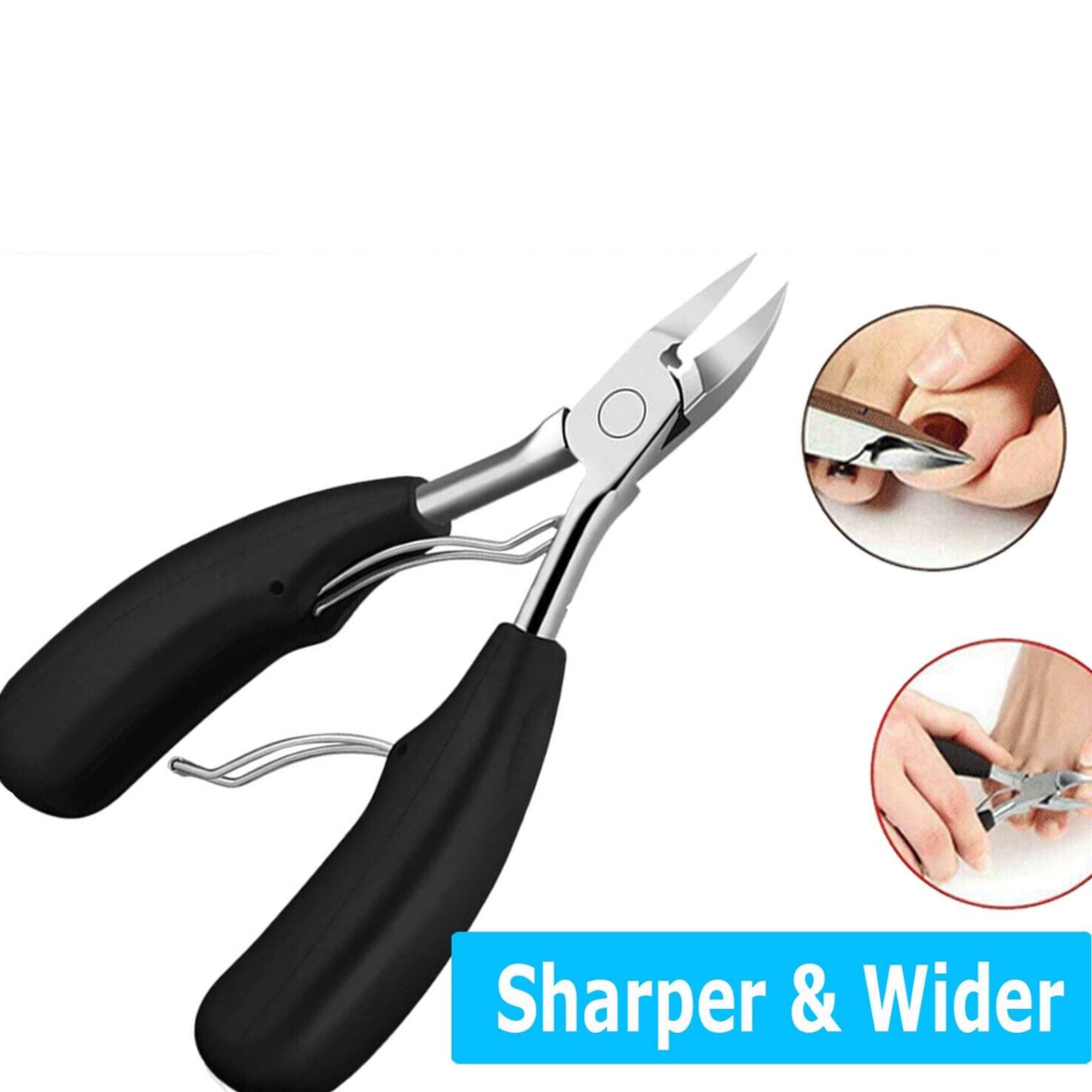 Toenail Clippers For Thick Ingrown Toe Nails Heavy Duty Precision Nail Scissor