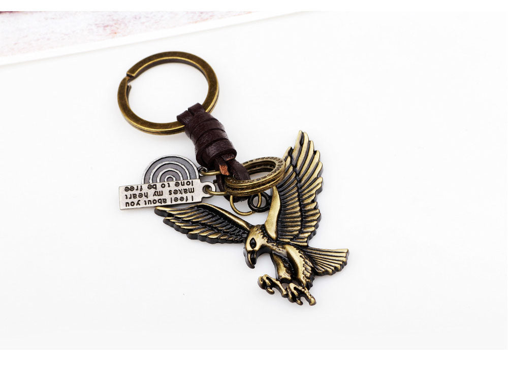 Fashion Eagle Wings Metal Keychain