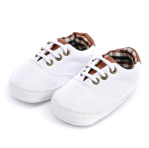 Solid color casual lace soft bottom baby canvas shoes baby shoes toddler shoes