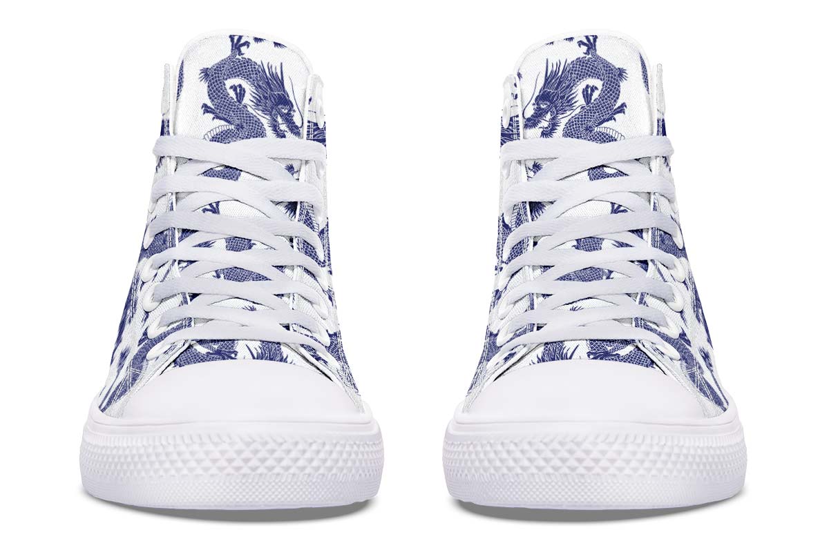 Printed Couple High-top Canvas Shoes