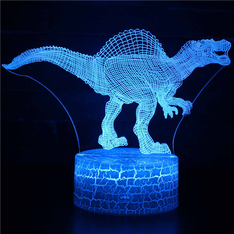 Dinosaur Series Touch Remote Control Creative 3D Desk Lamp Gift Led Seven Color Night Light