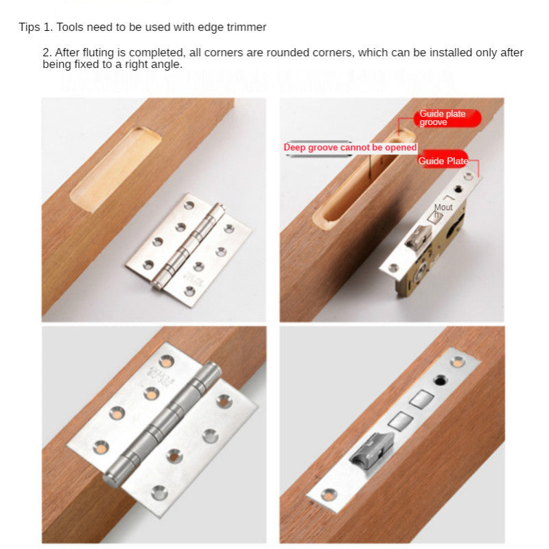 Wooden Door Hinge Hole Opener Hinge Positioning Slotting Machine