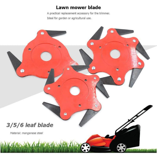 3T/ 5T/ 6T Garden Lawn Mower Blade Manganese Steel Grass Trimmer Brush Cutter Head