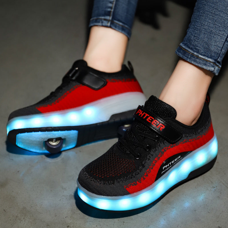 Children's Lighted Smooth-wheeled Heelys