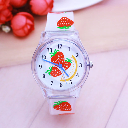 Male And Female Students Children Jelly Transparent Watch