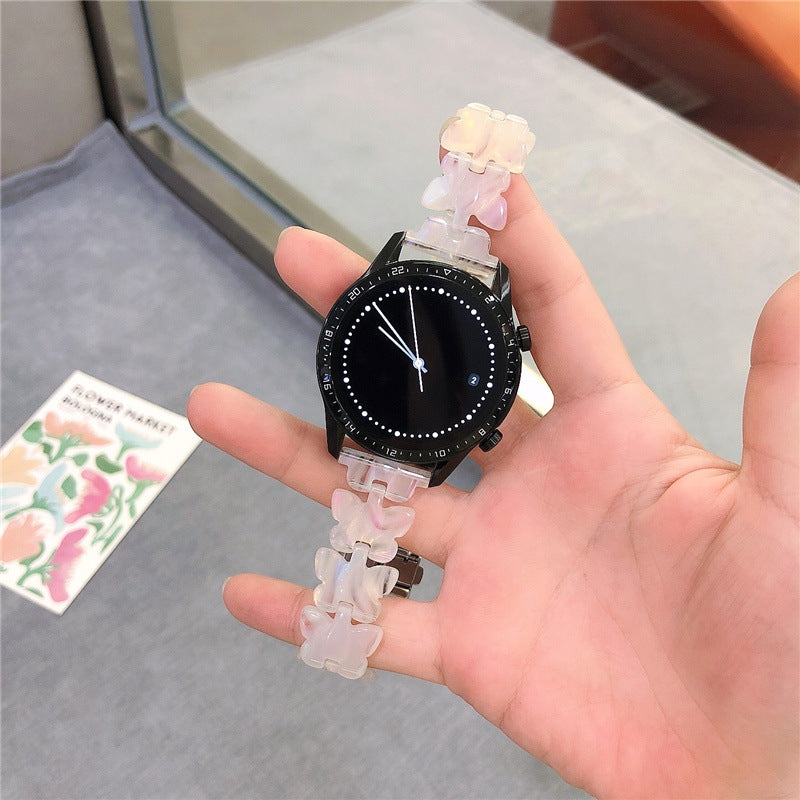 Resin Butterfly Laser Gt2 Watch Strap Girls