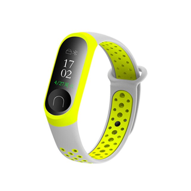 Newest Millet Silica Bracelet 3 4 Wristband Smart Sports Bracelet Replacement For Xiaomi Mi band 3 4 Wristband Fitness Watch