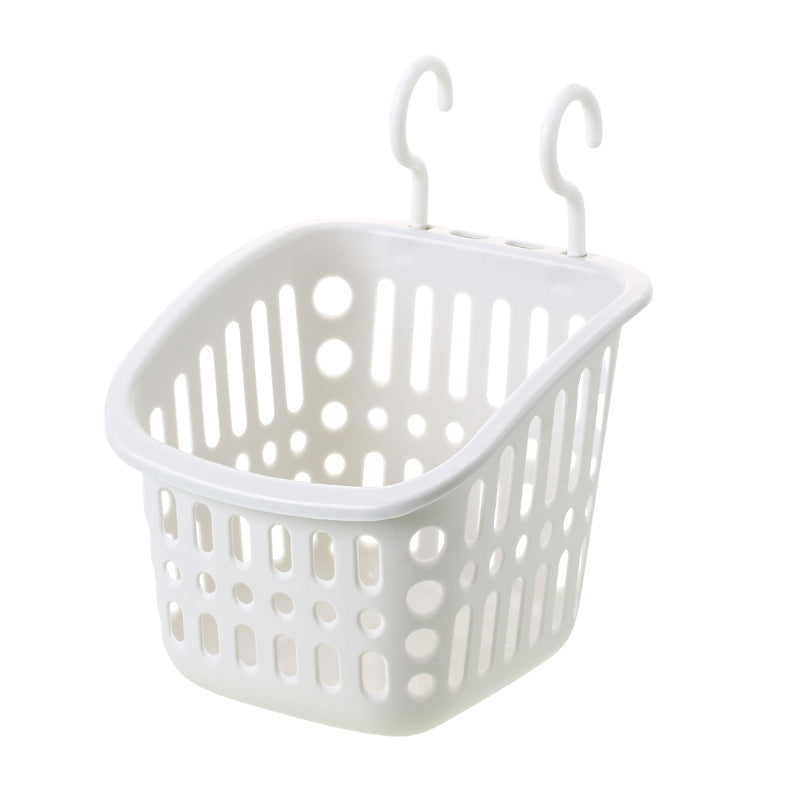 Household Hook Storage Basket Kitchen Hanging Basket Bathroom Bathroom Cosmetics Storage Basket Plastic Basket Storage Basket