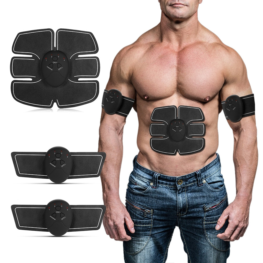 Abdominal Muscle Trainer Electronic Muscle Exerciser Machine Fitness Toner Belly Leg Arm Exercise Toning Gear Workout Equipment