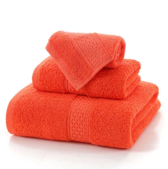 3pcs Solid 100% Cotton Bath Towels For adults large beach towel bathroom for home Sheets SPA Bathroom Terry towels Free shipping