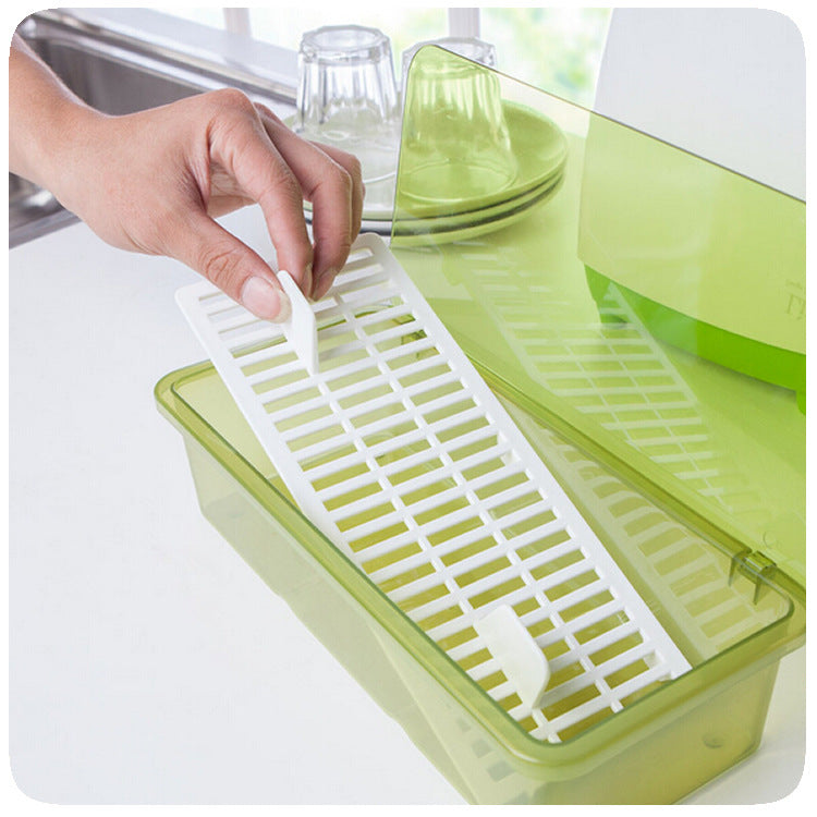 Draining And Dustproof Tableware Storage Box Simple And Fashionable Chopsticks Box Kitchen Storage Supplies Plastic Chopsticks Cage