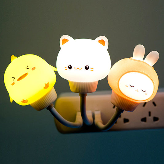 USB Bear, Rabbit, Kitten, Duckling, Children's Room, Dormitory, Breastfeeding And Feeding, Remote Control Night Light