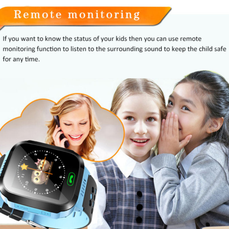 Q528 Y21S Baby Smart Watch With SOS Call Camera Touch Screen Lighting Phone Positioning Location Children Watch for Android IOS