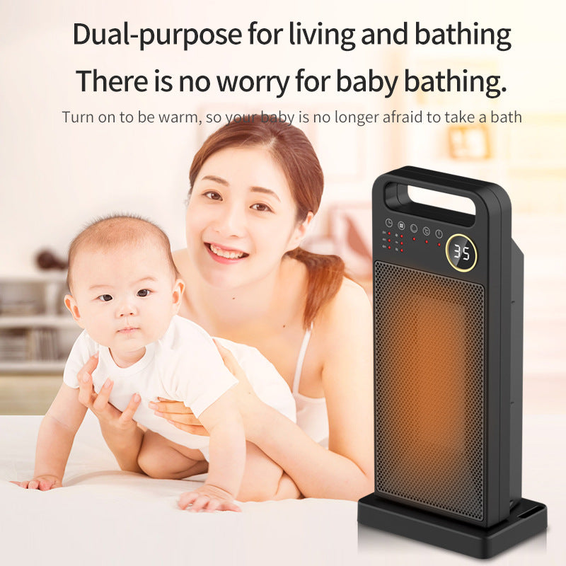 PTC Remote Control Electric Heater Touch Screen Vertical 120 Degree Shaking Head Heater