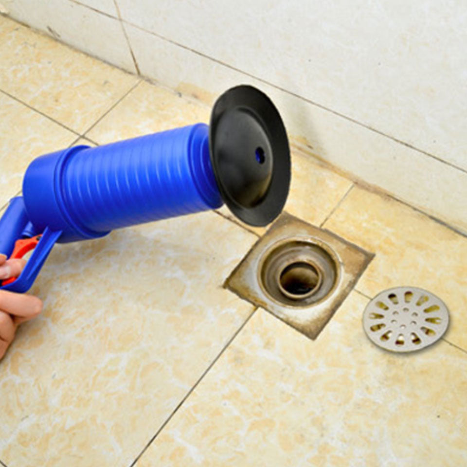 High Pressure Powerful Manual Sink Plunger Home Air Drain Blaster Pump/Gun/Cleaner/Opener Plastic Unclog Toilet Plunger